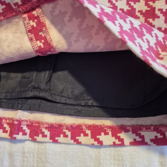 Talbots kids girls size 6 houndstooth pink & white shift dress VGUC - Picture 6 of 6